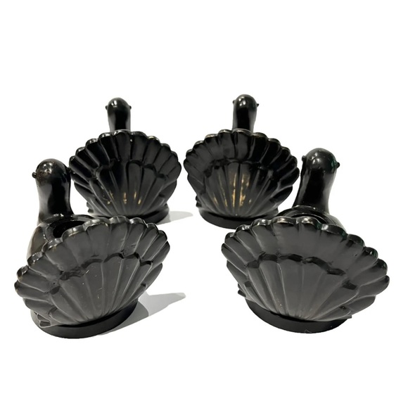 POTTERY BARN Turkey Tapered Candle Holders Thanksgiving Decor - Picture 8 of 9